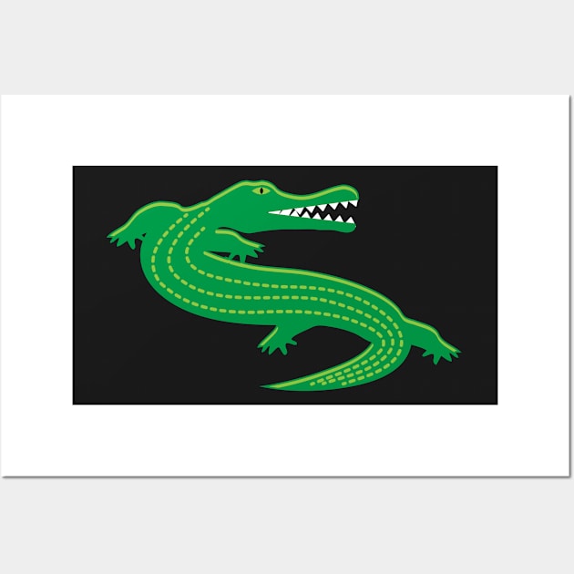 Alligator Love Reptile Wall Art by BraaiNinja